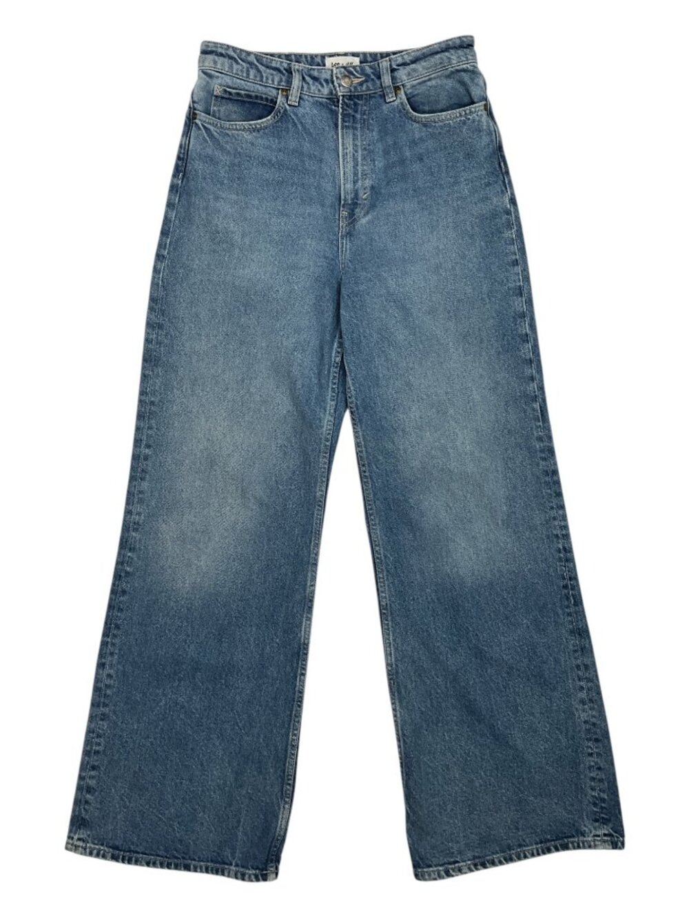 Lee x H&M Wide Leg High Rise Jeans 6 Blue Retro Full Length